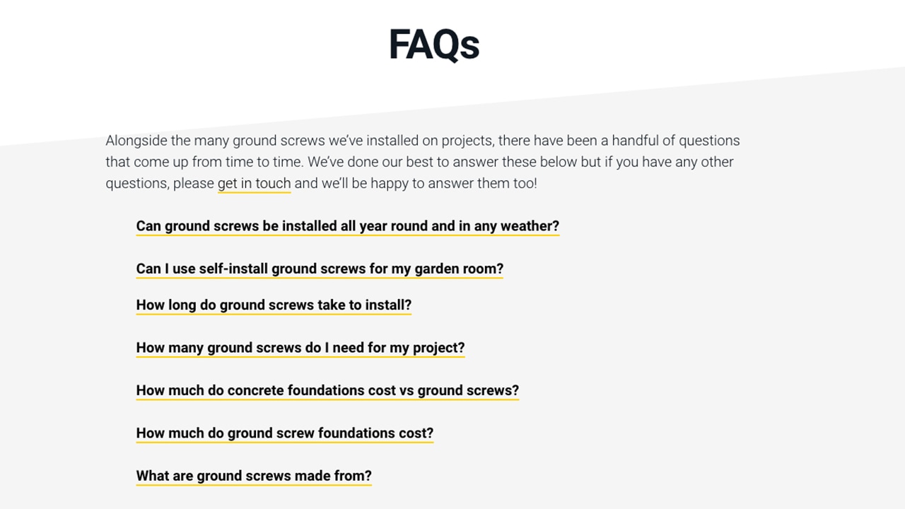 content marketing example FAQs